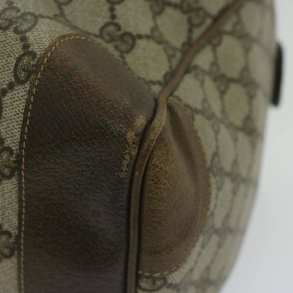 GUCCI Web Sherry Line GG Supreme Hand Bag Beige Red Green 39 018 4183 Auth ai754 - Picture 11 of 16